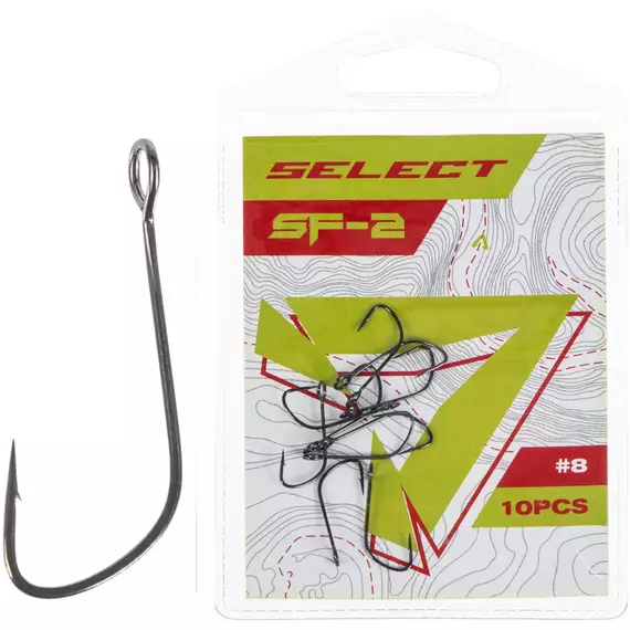 Гачок Select SF-2 Sport Finesse #8 (10 шт / уп), Номер гачка, №: 8, фото 